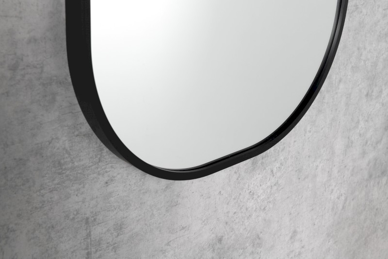 CONA SLIM zrcadlo v rámu 40x60cm, černá NC245