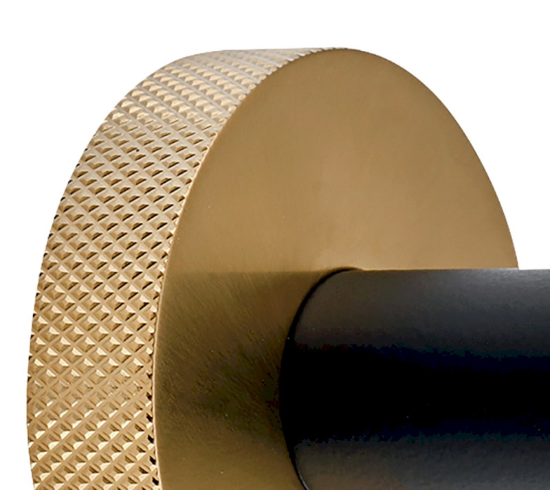 LARISSA trojitý držák ručníků otočný 350mm, černá/zlato mat WS022BG