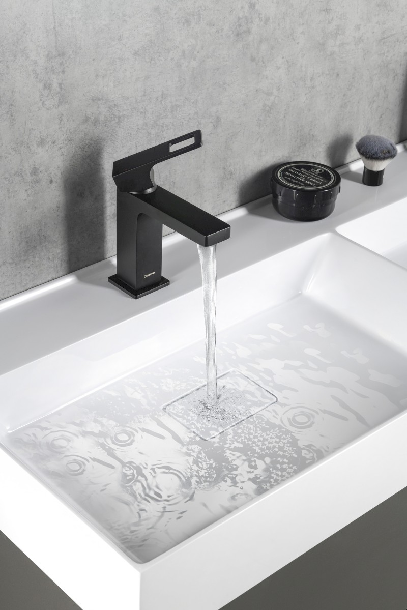 FORATA stojánková umyvadlová baterie, černá mat FT002/15