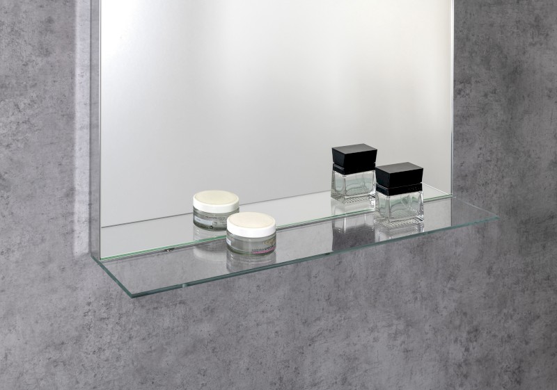 TRAKA zrcadlo s LED osvětlením a poličkou, 60x80cm TK060