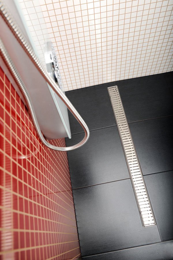 MANUS ONDA nerezový podlahový žlab s roštem, L-1150, DN50 GMO17