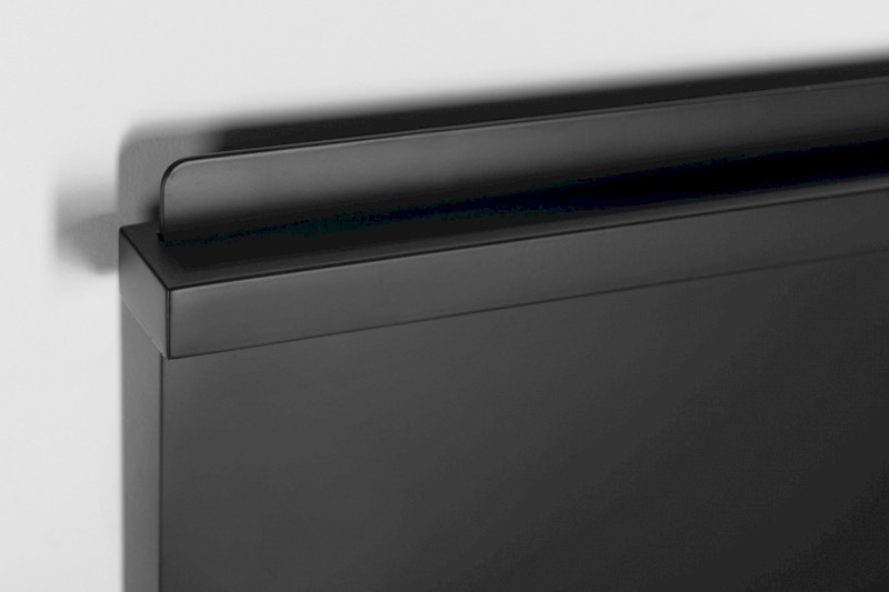 ELMIS elektrický sušák ručníků 400x800 mm, 120 W, hliník, černá mat EB430