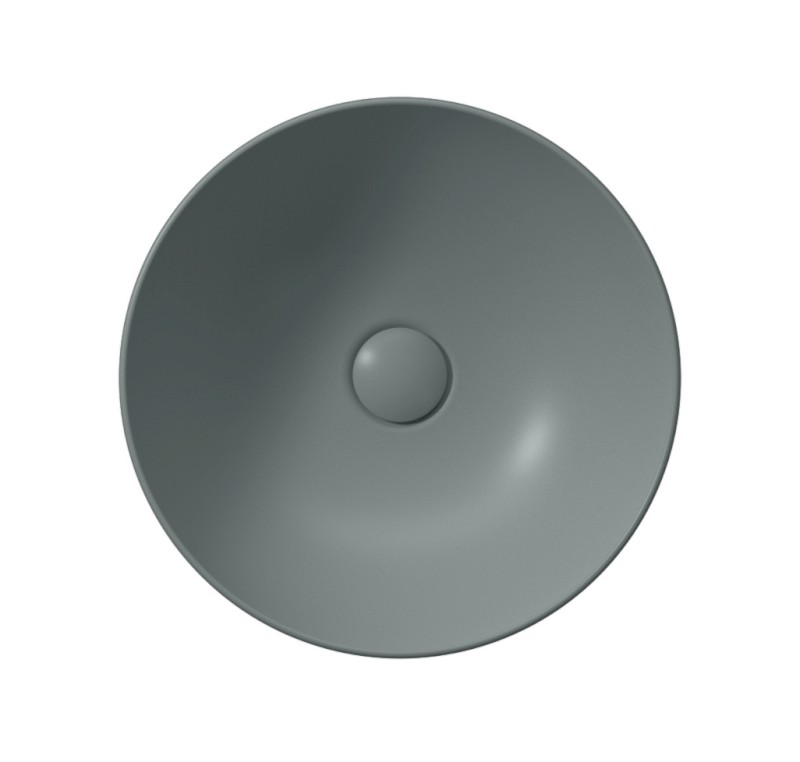 NUBES keramické umyvadlo na desku průměr 40cm, agave mat 903904