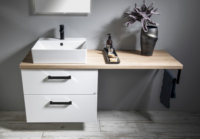 VEGA deska pod umyvadlo 125x45cm, dub platin VG730