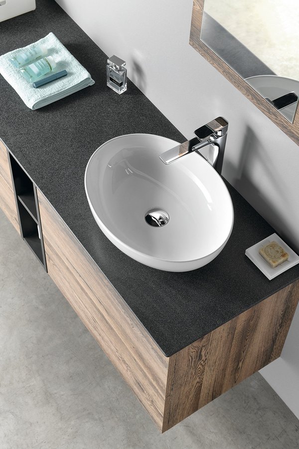 TREOS umyvadlová skříňka 75x53x50,5cm, dub Polar TS070-1010