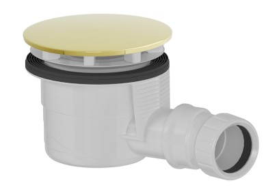 Vaničkový sifon, průměr 90mm, DN40, krytka zlato 17911G