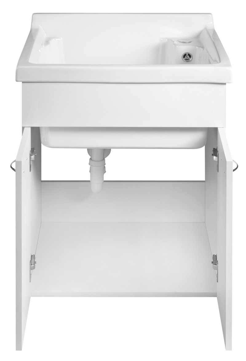 Skříňka pod výlevku 58x70x52,8cm, bílá 57037