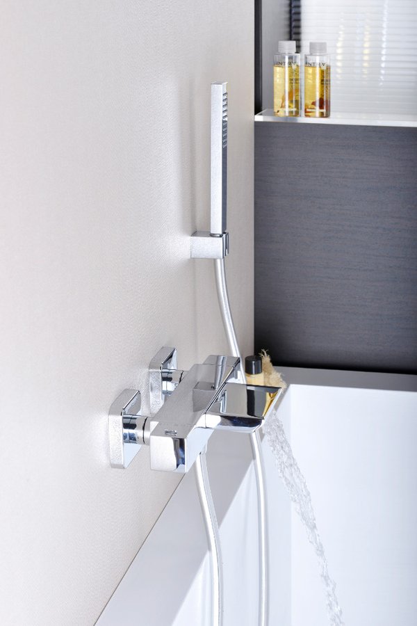 DIMY nástěnná vanová termostatická baterie, kaskáda, chrom DM292