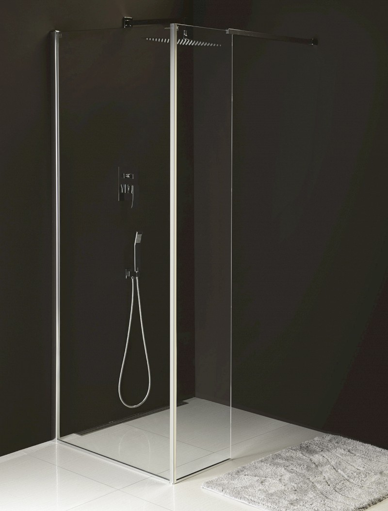 MODULAR SHOWER stěna k instalaci na zeď, pro připojení pevného panelu, 1000 mm MS2A-100
