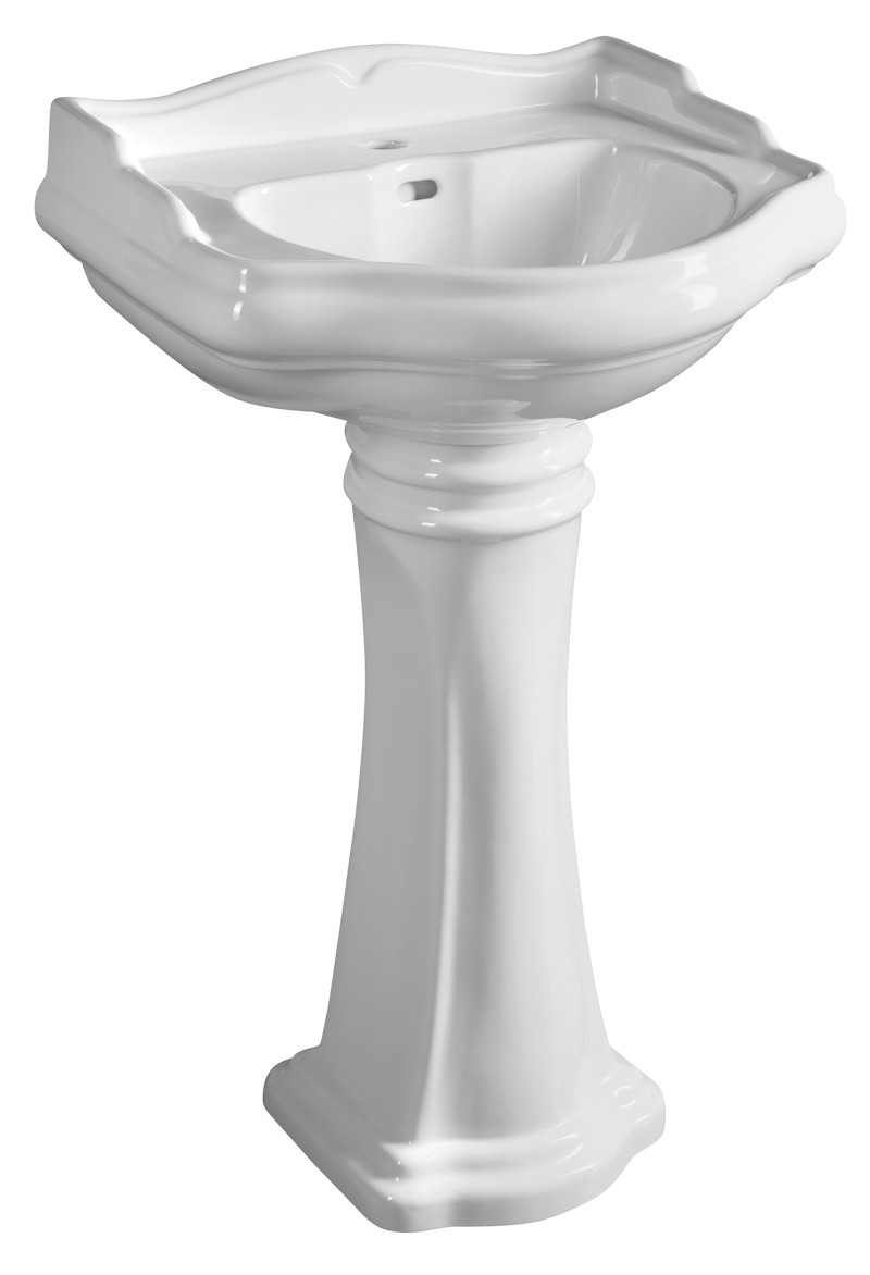 RETRO keramické umyvadlo 56x46,5cm, bílá 104501