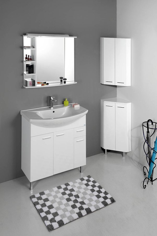 ZOJA/KERAMIA FRESH horní skříňka rohová 35x76x35cm, bílá 50331