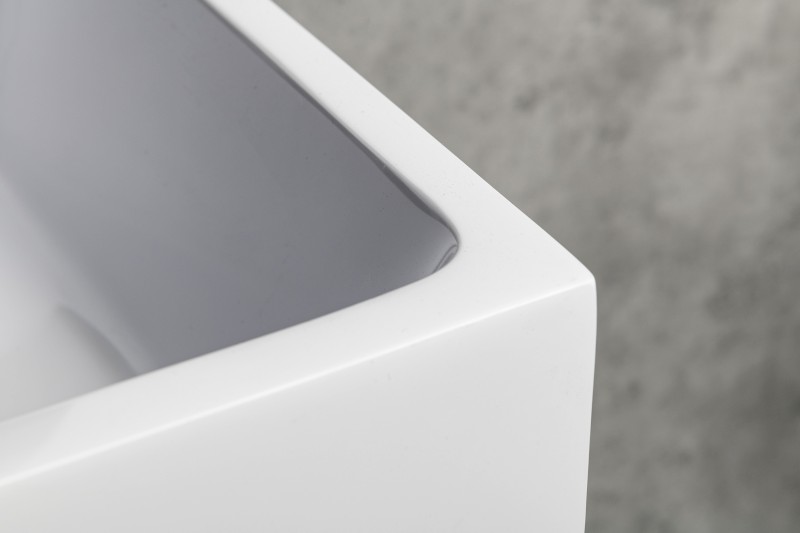 AQUATIC umyvadlo, litý mramor, 60x46cm, bílá AT060