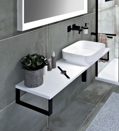 PLATO deska Rockstone 600x24x360mm, bílá mat PL066-0101