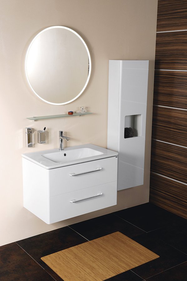 ELLA skříňka vysoká 40x140x20cm, 1x dvířka, levá/pravá, bílá EL400-3030