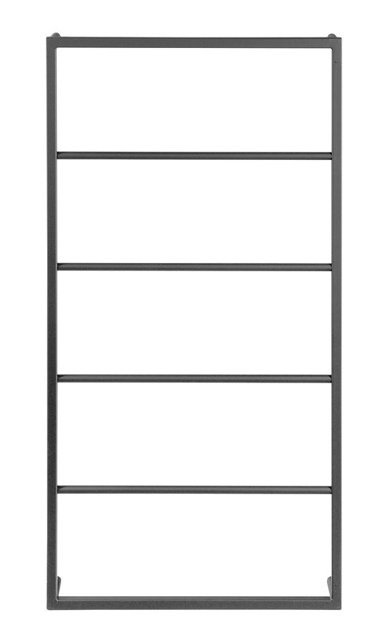 SKA nástěnný sušák ručníků 600x1150x100mm, černá mat SKA502