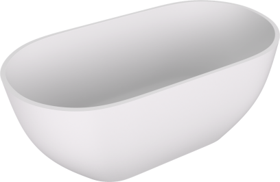 REDUTA volně stojící vana litý mramor 150x75x58cm, bílá mat 71843MAT