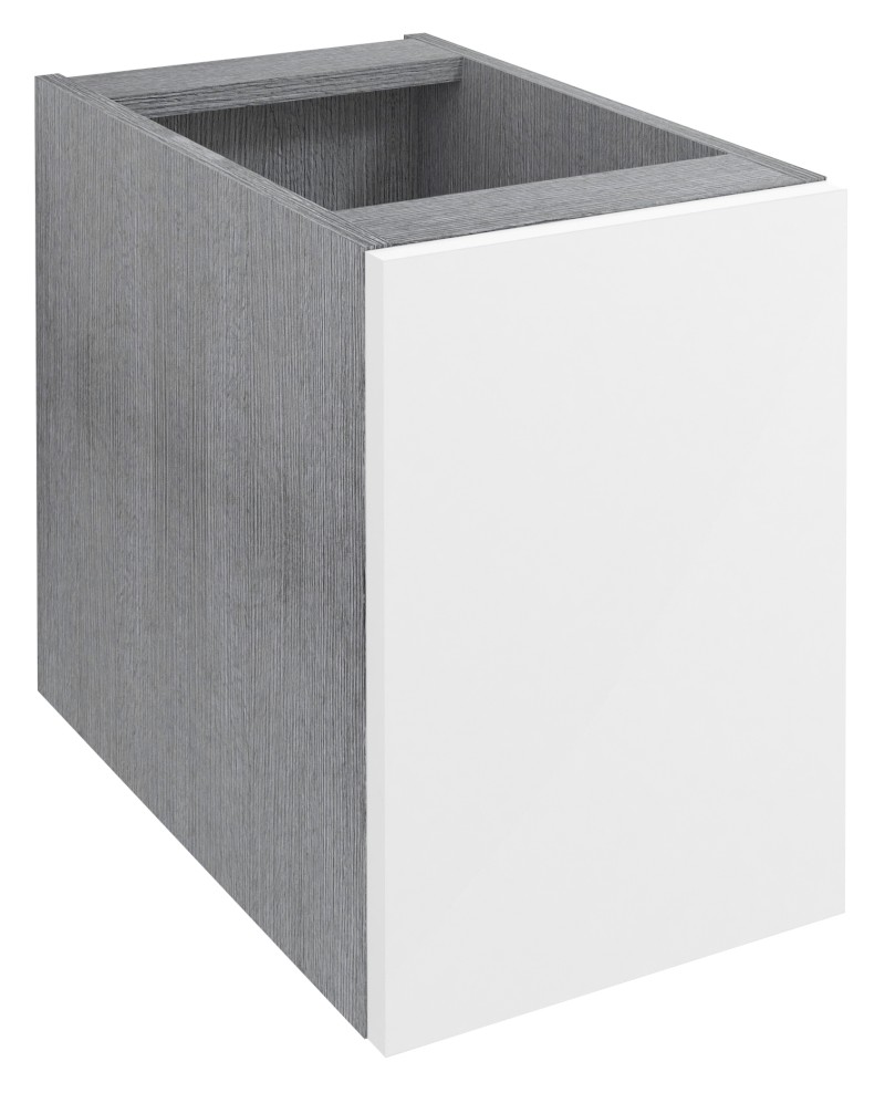 WAVE skříňka spodní dvířková 30x45x47,8cm, pravá/levá, bílá/dub stříbrný WA030-3011