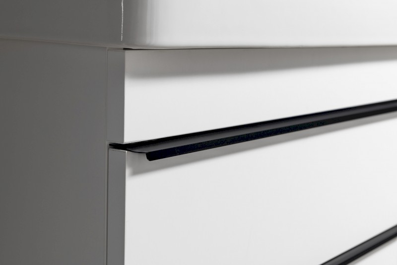 SITIA dvojumyvadlová skříňka 116x50x44,2cm, 4xzásuvka, bílá mat SI120-3131