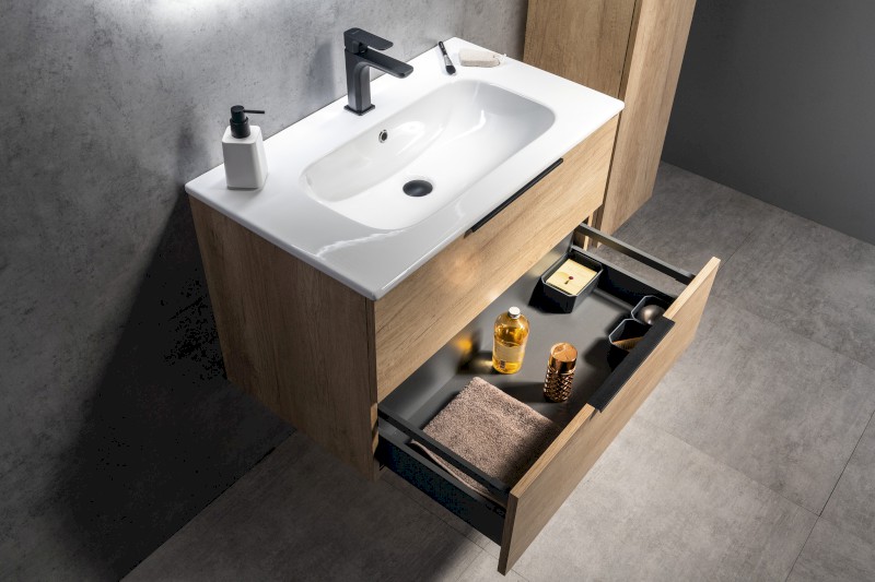 CIRASA STRIP umyvadlová skříňka 79,8x52x46cm, verde CR801-4444S