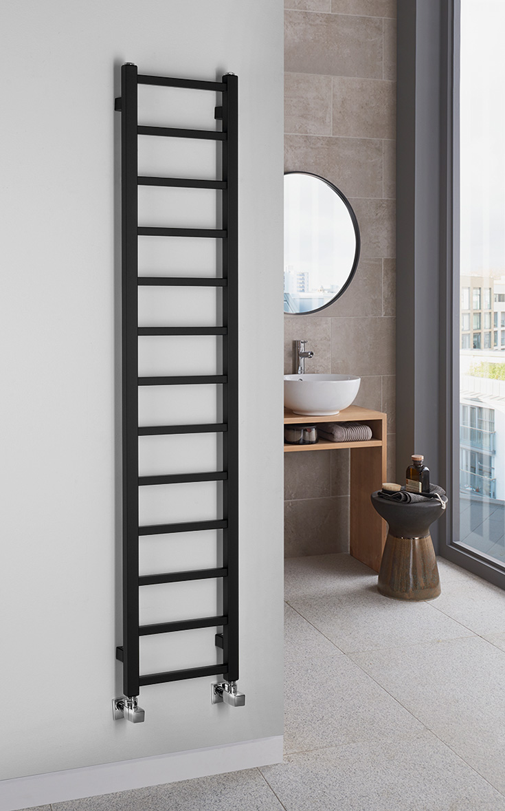 METRO LIGHT otopné těleso 300x1500 mm, černá mat IR446TB