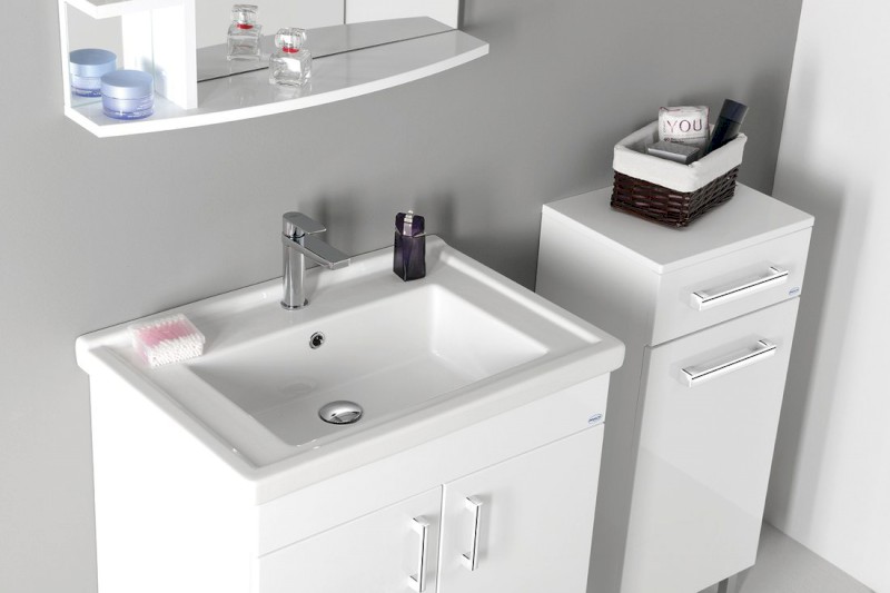 VEGA skříňka spodní s košem 40x78x31cm, bílá VG078