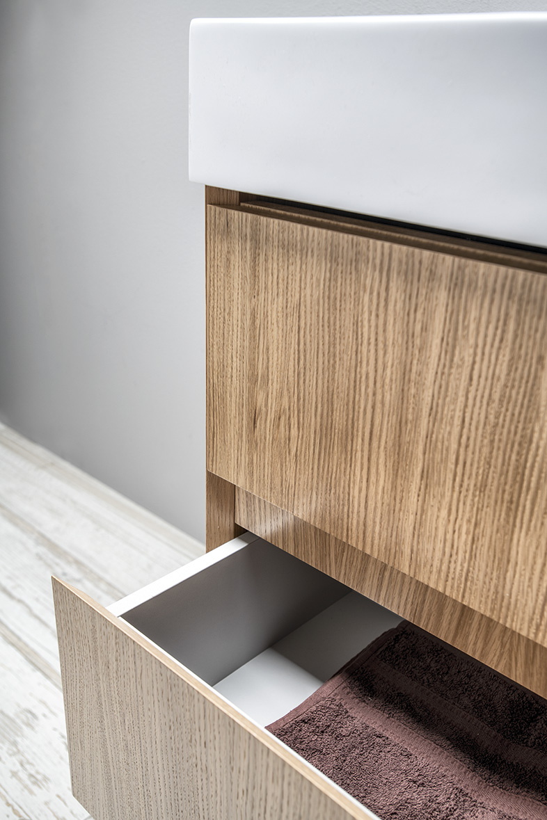 FILENA umyvadlová skříňka 95x51,5x43cm, dub FID1210D