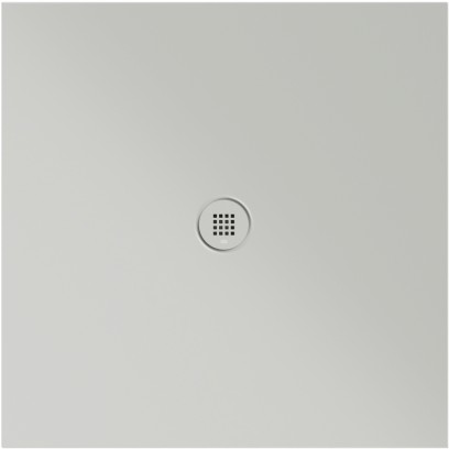 Keramická sprchová vanička, čtverec 100x100x2cm, cenere mat 46101017