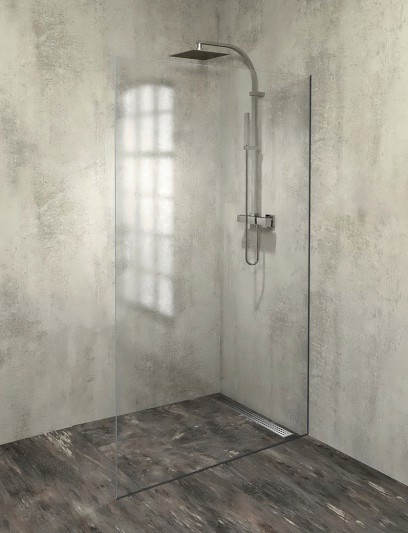 ARCHITEX sada pro uchycení skla, podlaha-stěna, max. š. 1200mm, černá mat AXL2112B