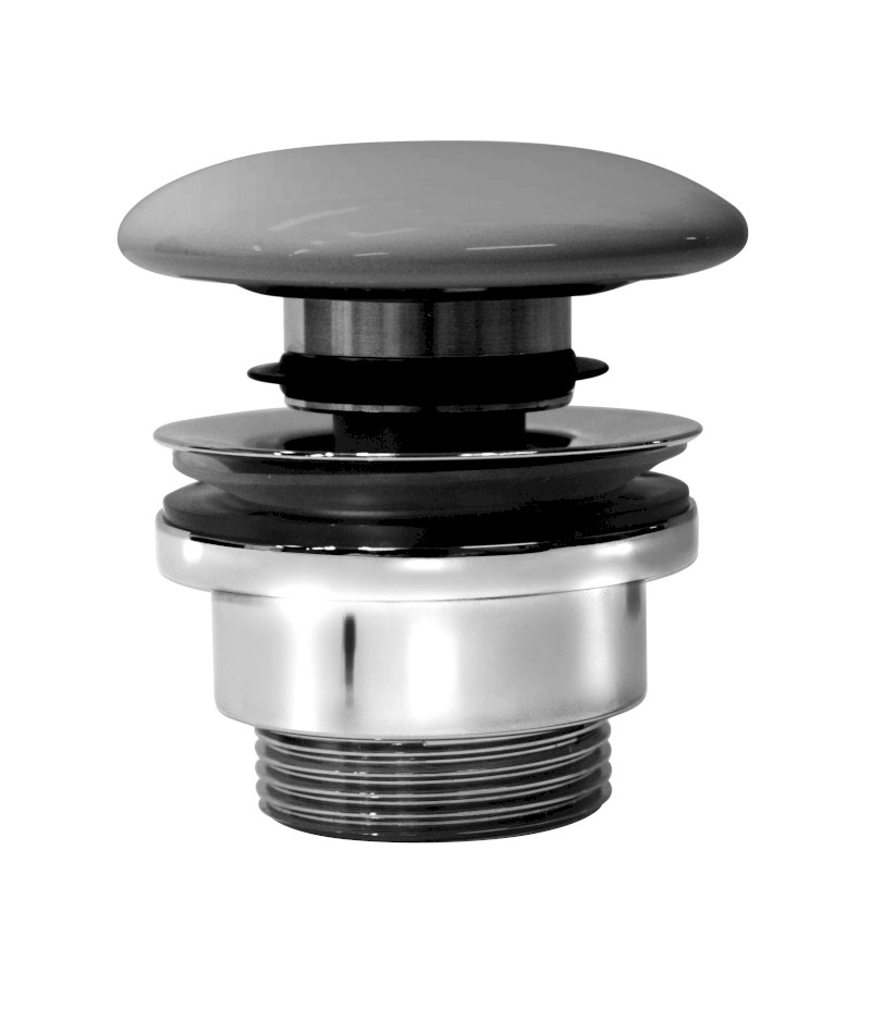 GSI umyvadlová výpust 5/4“, click-clack, keramická zátka, 5-65mm, cenere mat PCS17