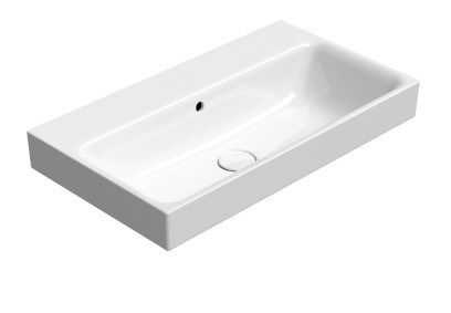 NUBES keramické umyvadlo 70x40cm, bez otvoru, bílá ExtraGlaze 9687011