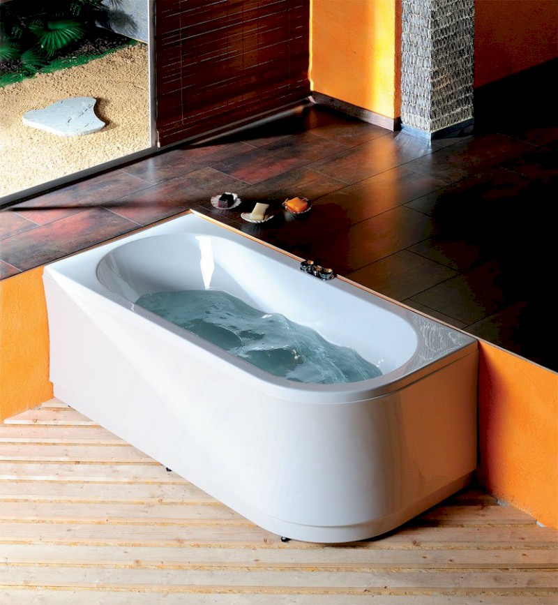 VIVA L asymetrická vana 175x80x47cm, bílá 70119