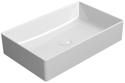 KUBE X keramické umyvadlo na desku, 60x37cm, bílá ExtraGlaze 945311