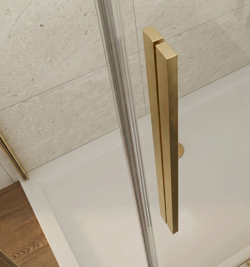 LUXOR GOLD MATT sprchové dveře 1100mm, čiré sklo GU1211G