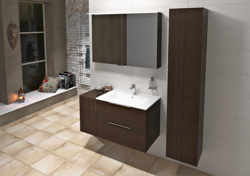 CIRASA umyvadlová skříňka 69,8x52x46cm, borovice rustik CR701-1616