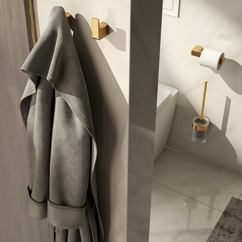 PIRENEI háček, balení 2ks, zlato mat PI2788