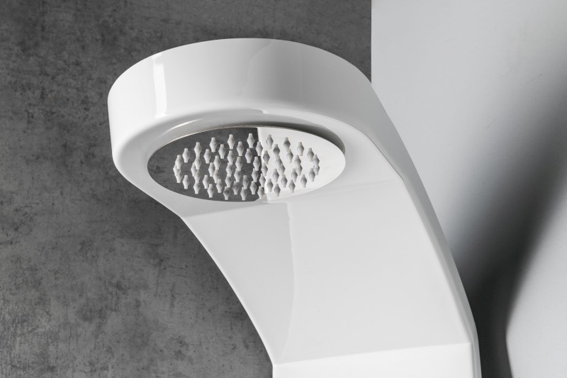 MOLA termostatický sprchový panel rohový 210x1300mm, bílá 80372