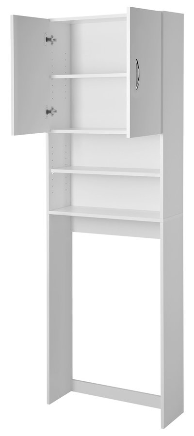 SIMPLEX ECO skříňka za pračku 63x25x190cm, bílá SIME715