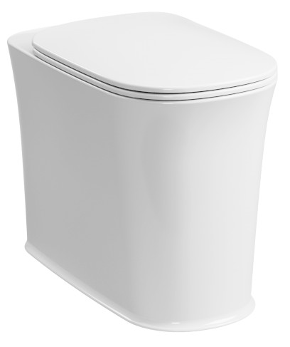THE NEW YORKER WC mísa stojící pro vysokou nádržku, 36,5x60cm, spodní/zadní odpad, bílá 561801-1