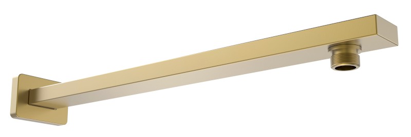 Sprchové ramínko hranaté nízké, 380mm, zlato mat SL119