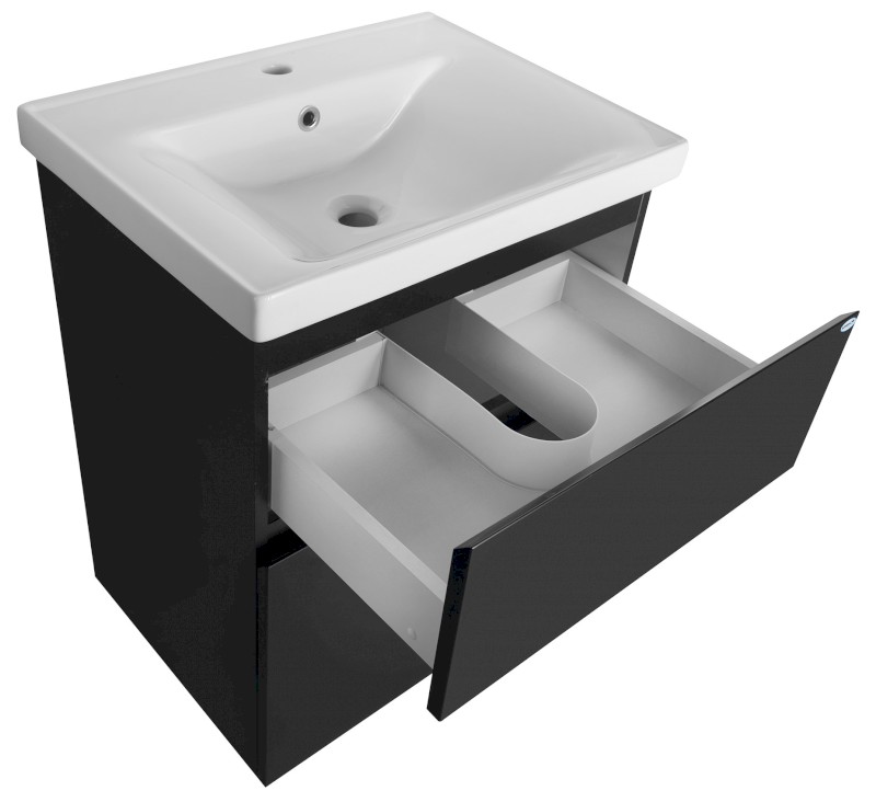 ALTAIR umyvadlová skříňka 57x72,5x45cm, černá mat AI660