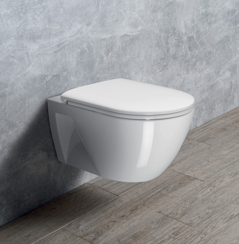 PURA ECO závěsná WC mísa, Swirlflush, 36x55cm, bílá ExtraGlaze 880711