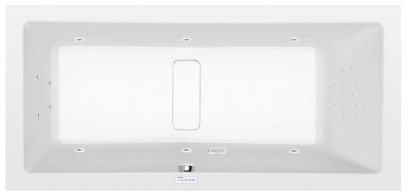 MARLENE hydromasážní vana, 200x90x48cm, Highline Hydro, chrom 78731.5010