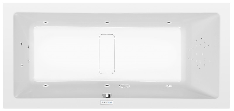 MARLENE hydromasážní vana, 200x90x48cm, Highline Hydro, chrom 78731.5010