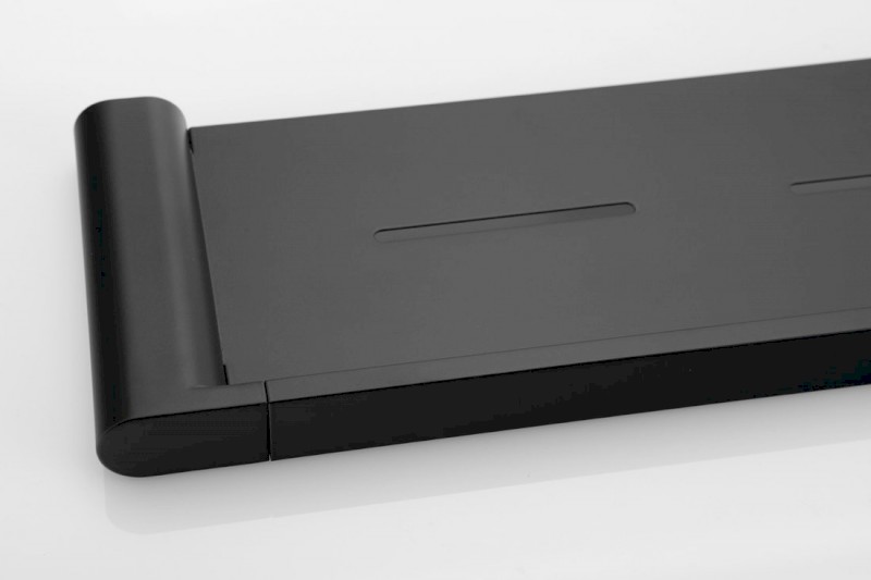 FLORI polička 508x25x127mm, černá mat RF016/15