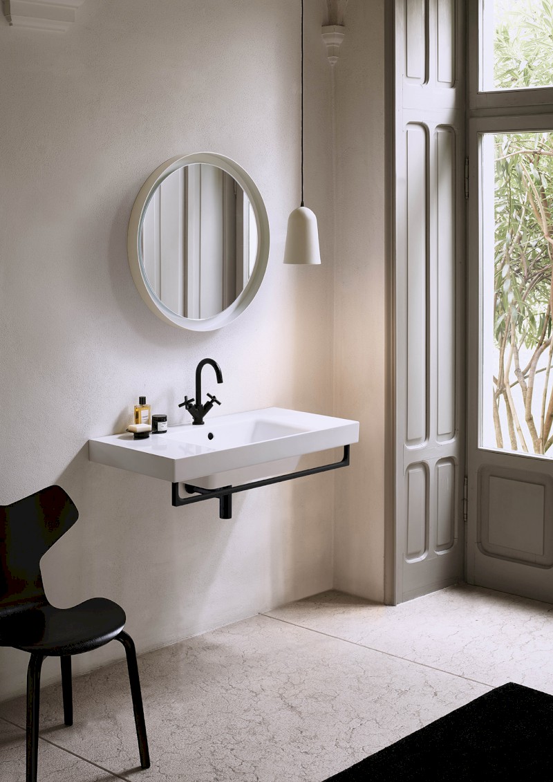 NUBES keramické umyvadlo 100x50cm, s odkládacími plochami, bílá ExtraGlaze 9651111