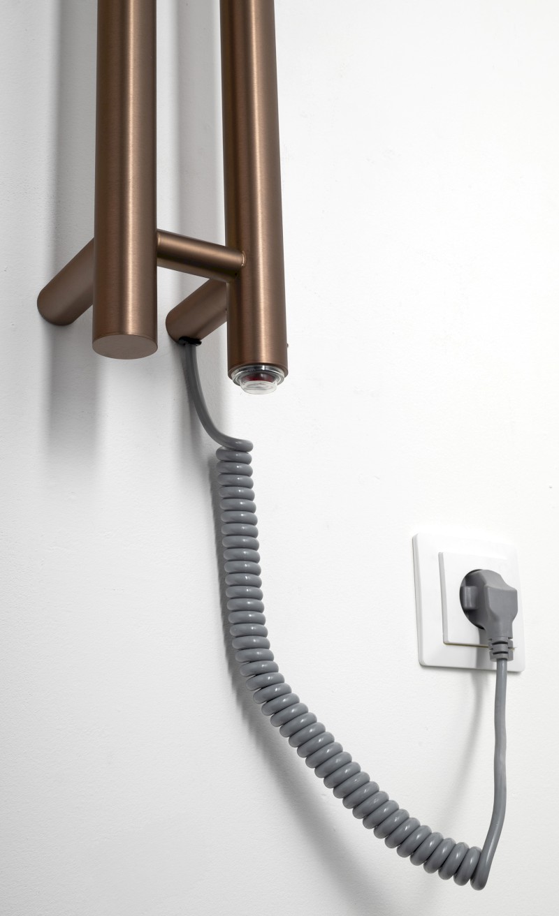 PAPINADO elektrický sušák ručníků 109x1200mm, 40W, měď mat ER740PG