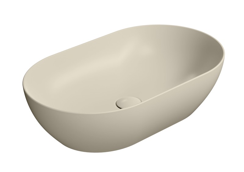 PURA keramické umyvadlo na desku 60x37cm, creta mat 883408