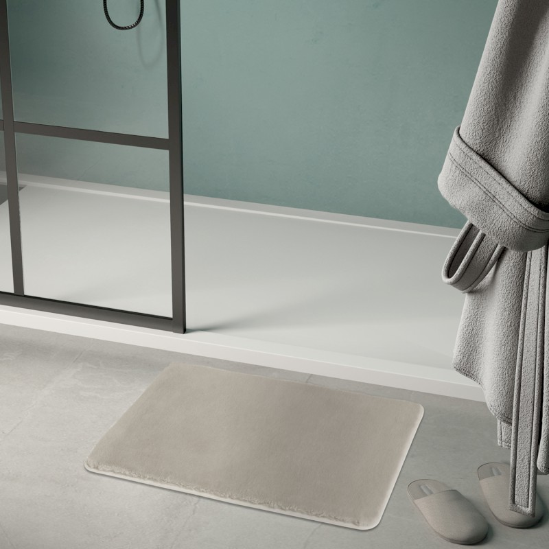 FUZZY koupelnová předložka, 60x100cm, 100% polyester, protiskluz, tortora 96FY100666