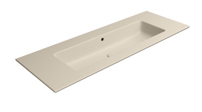 PURA keramické umyvadlo Slim 122x46cm, bez otvoru, creta mat 8887008