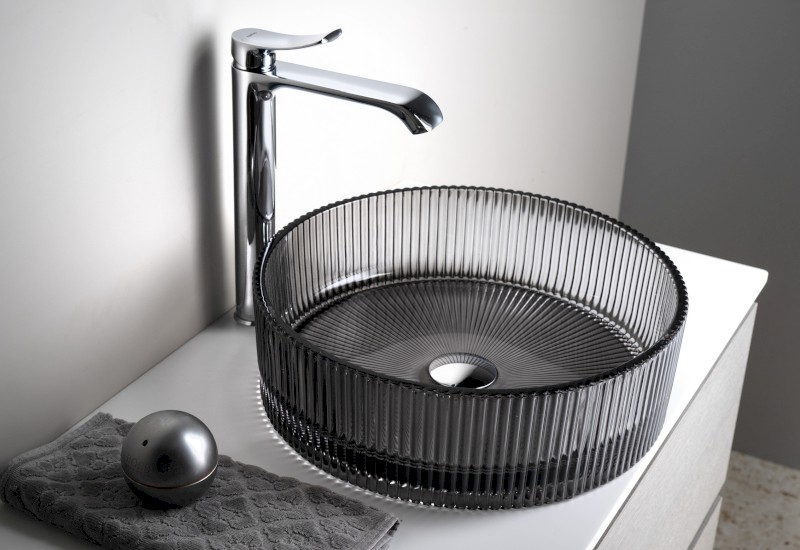 SUGA stojánková umyvadlová baterie vysoká, chrom TJ006